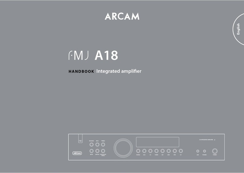 Arcam FMJ A18 User manual