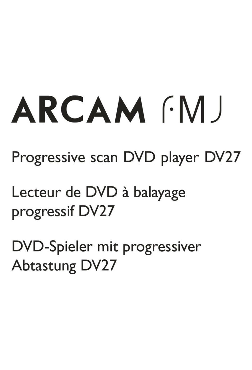 Arcam DV27 User manual