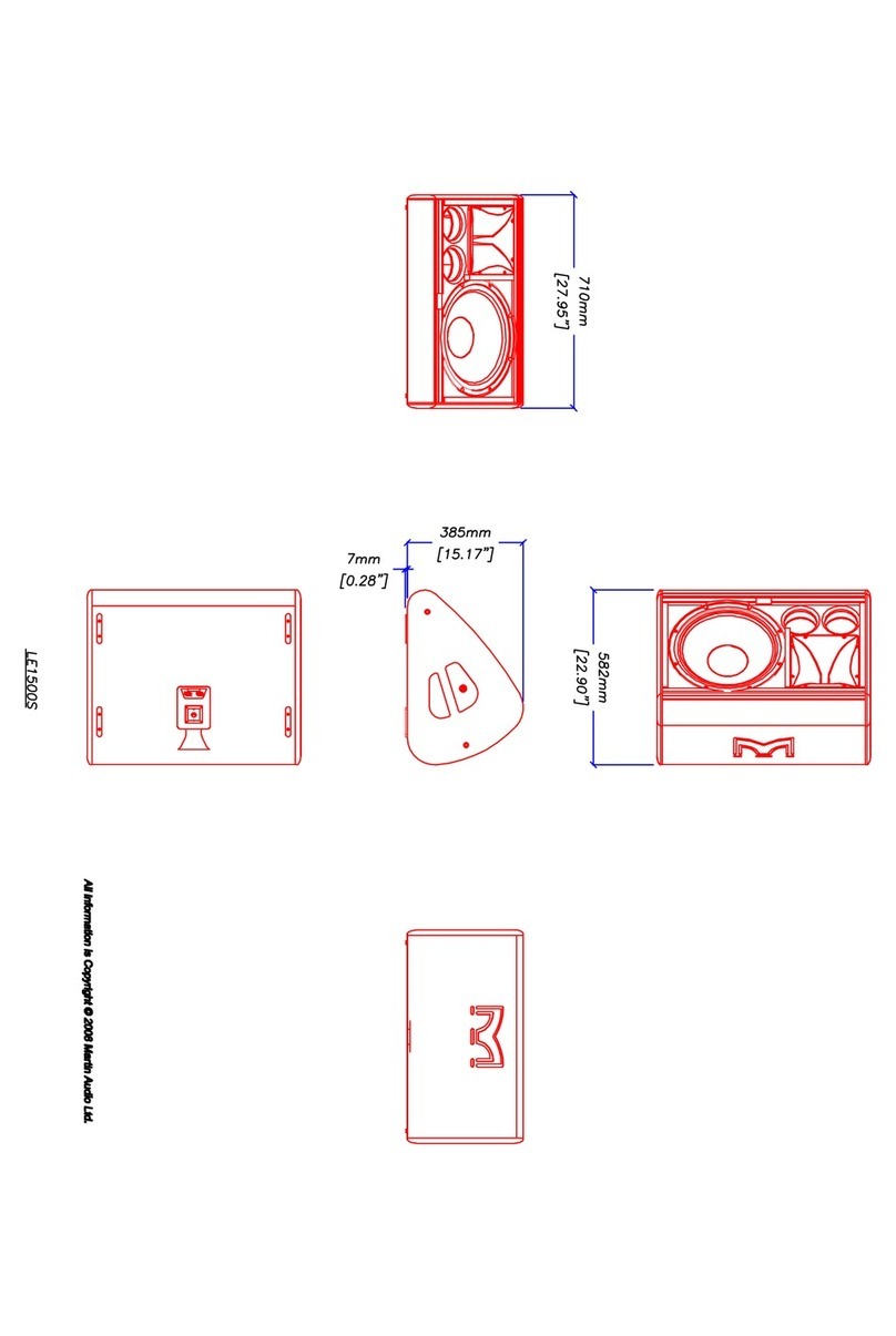 Martin Audio LE1500S - SCHEMATICS User manual