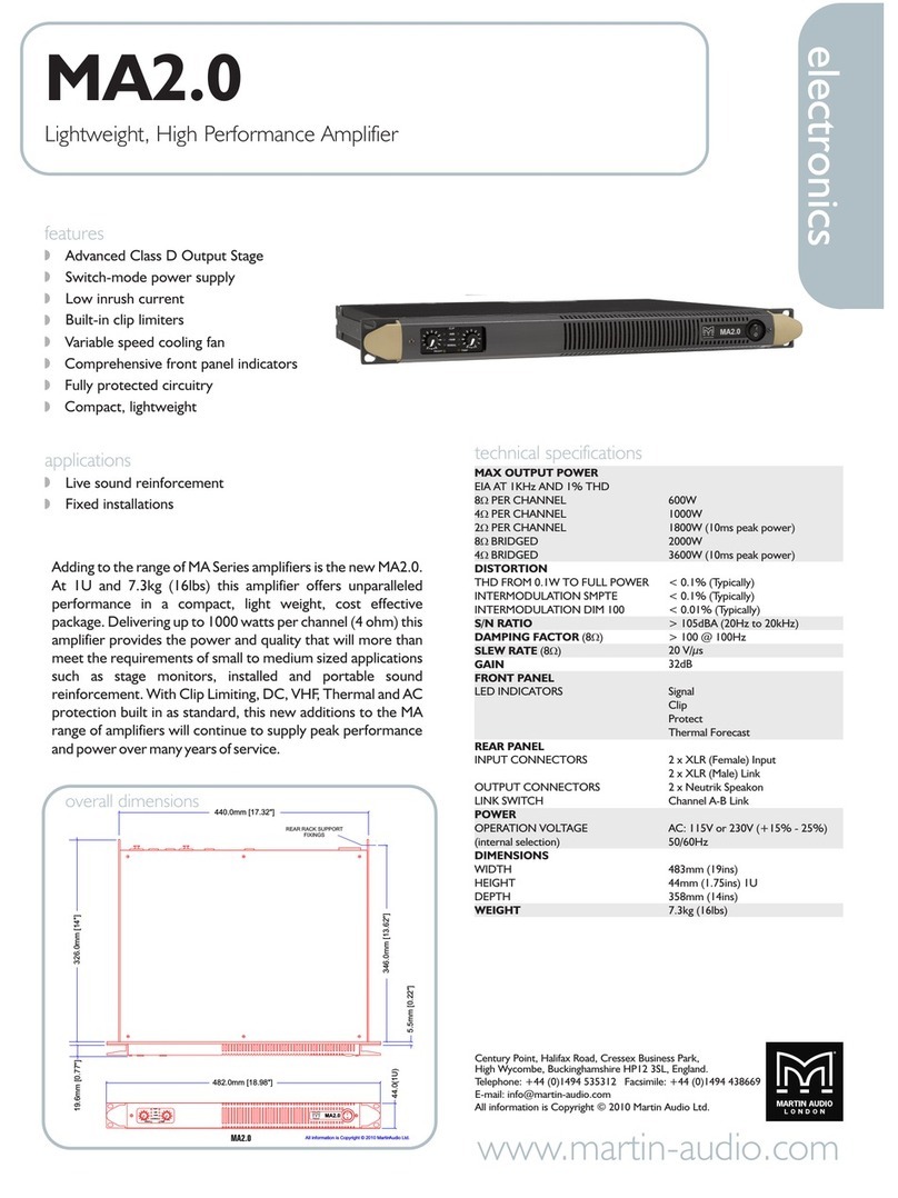Martin Audio MA2.0 - Fixed installations