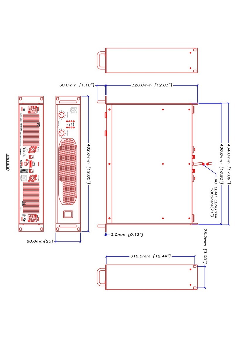 Martin Audio MA1400 User manual Martin Audio MA1400 User manual