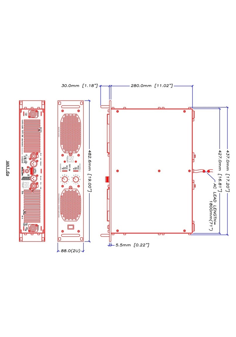 Martin Audio MA1.6s User manual Martin Audio MA1.6s User manual