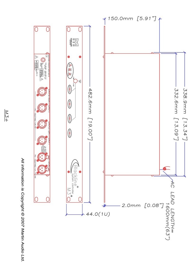 Martin Audio M3 - SCHEMATICS User manual Martin Audio M3 - SCHEMATICS User manual