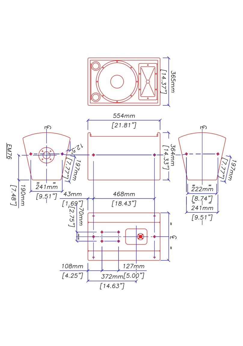 Martin Audio EM76 User manual Martin Audio EM76 User manual