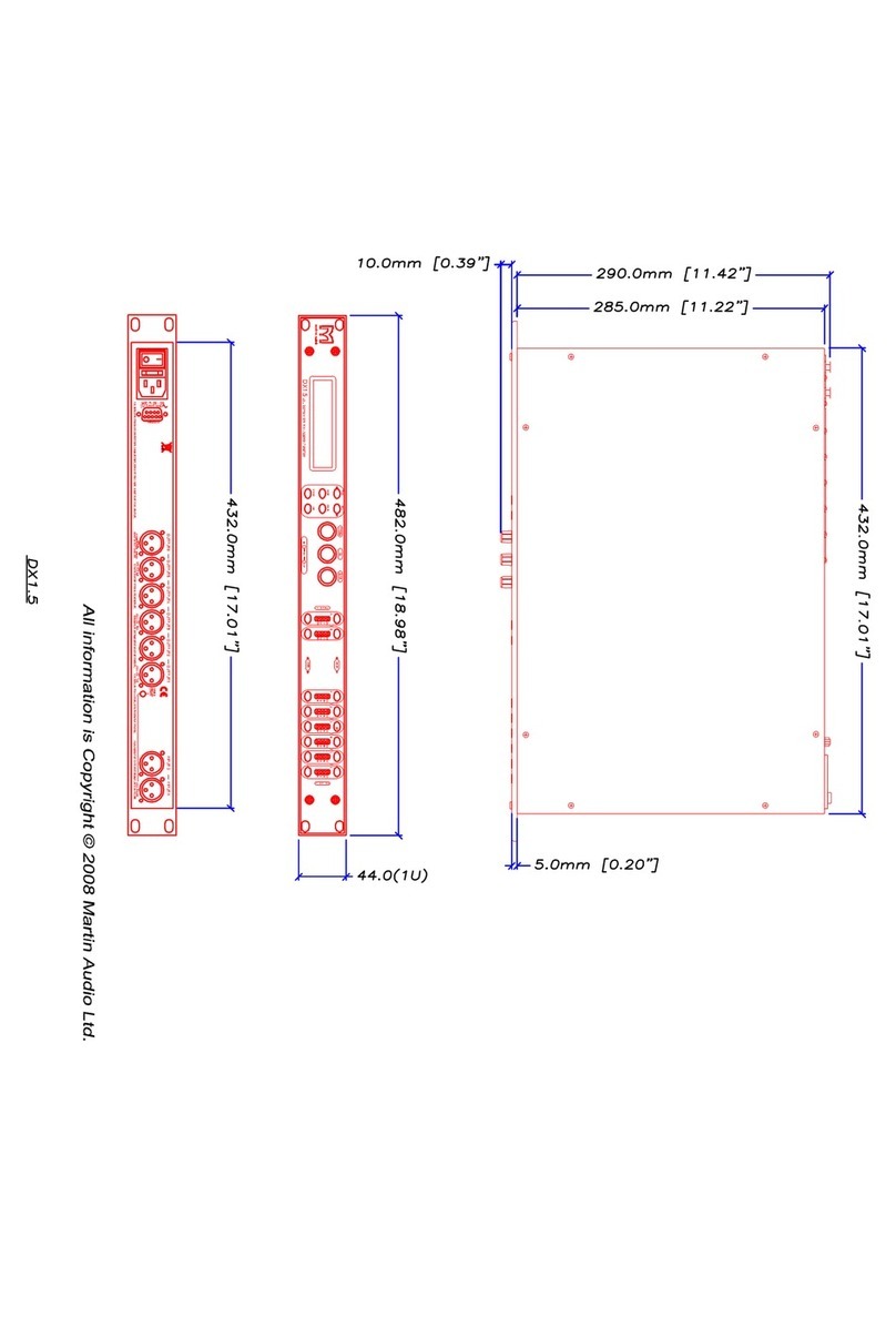 Martin Audio DX1.5 User manual Martin Audio DX1.5 User manual