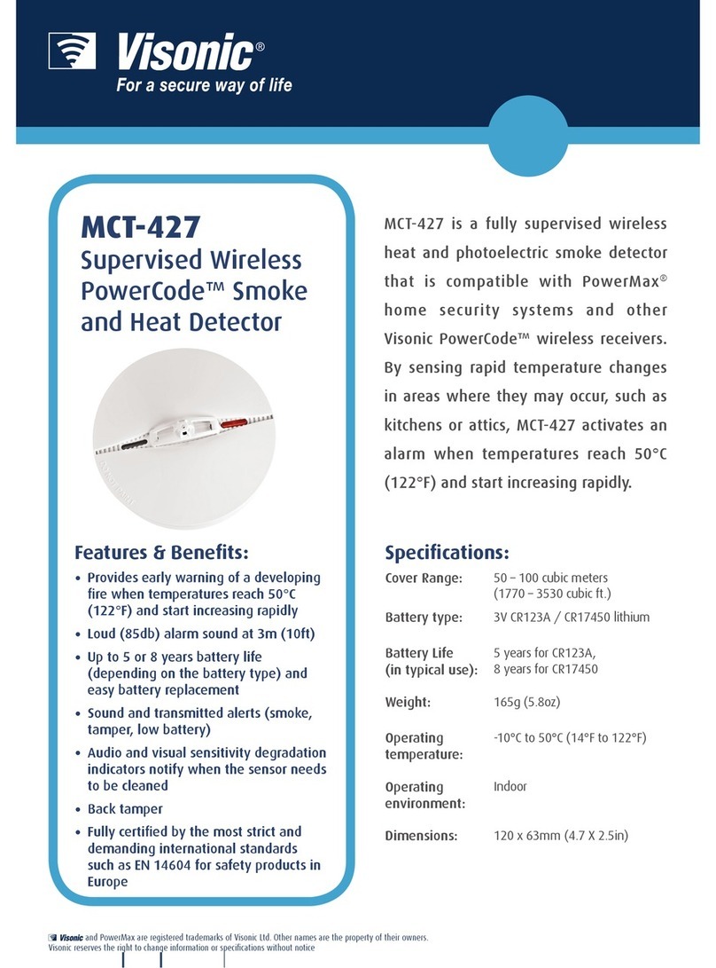 Visonic MCT-427 features and benefits Visonic MCT-427 features and benefits