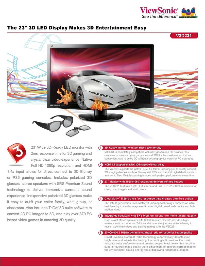 ViewSonic V3D231 User manual