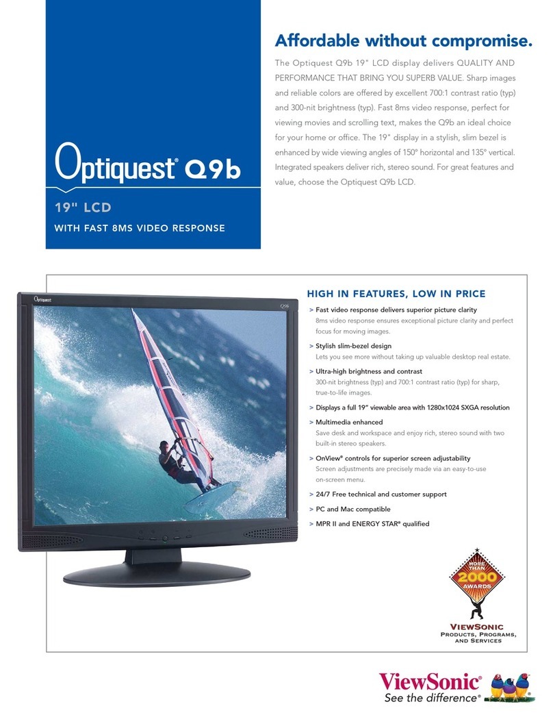 ViewSonic Optiquest Q9b User manual