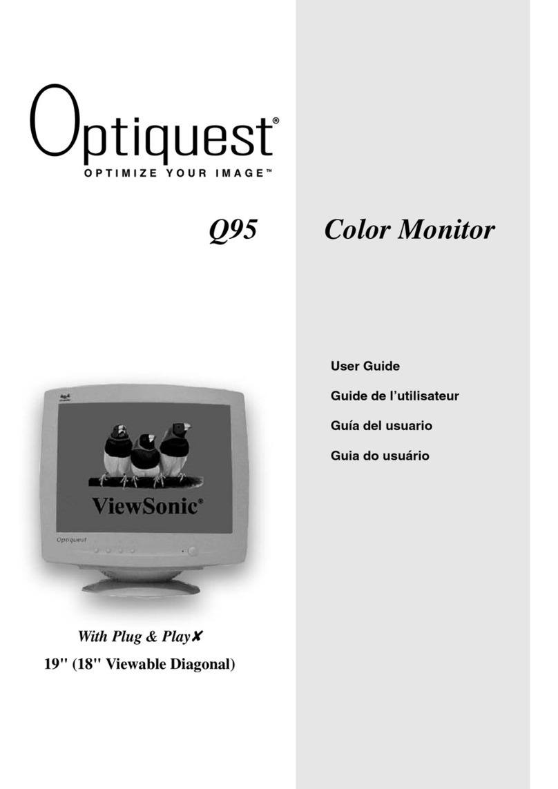 ViewSonic Q95-3 - Optiquest - 19" CRT Display User manual
