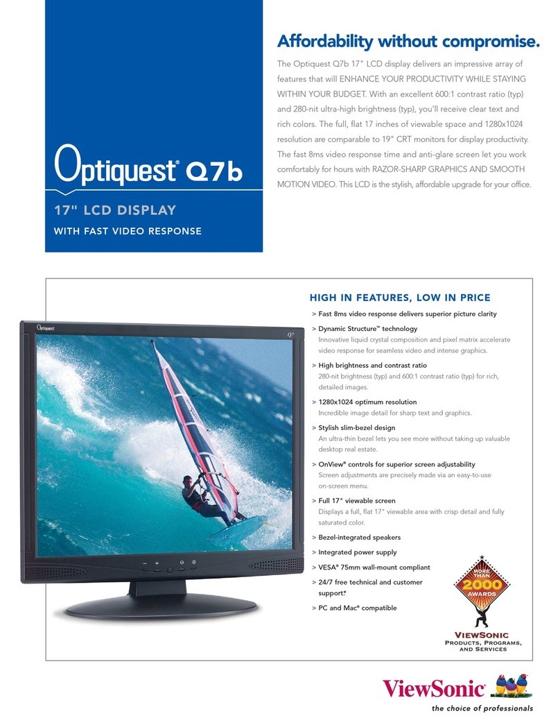 ViewSonic Optiquest Q7b User manual ViewSonic Optiquest Q7b User manual