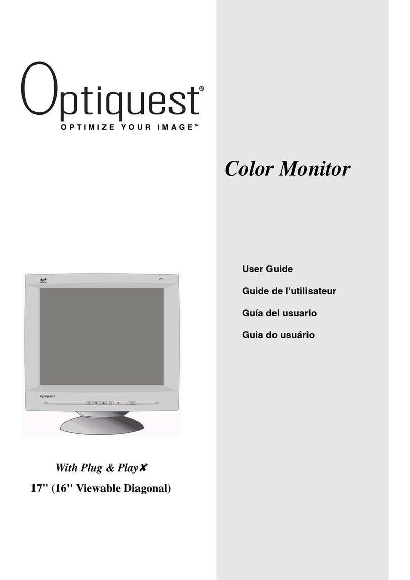 ViewSonic Q71B - Optiquest - 17" CRT Display User manual
