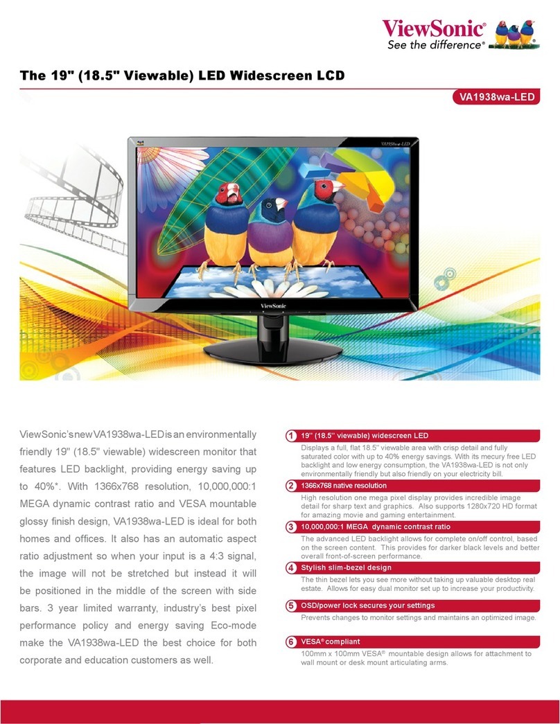ViewSonic VA1938wa-LED User manual