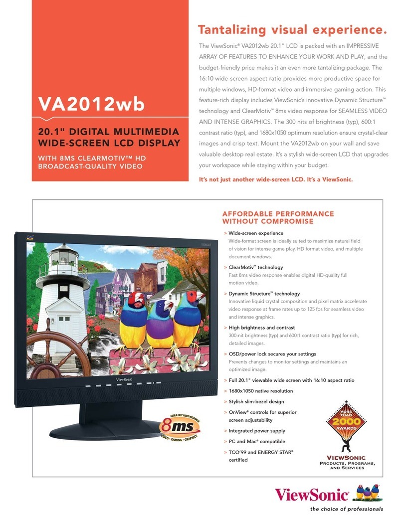 ViewSonic VA2012WB User manual