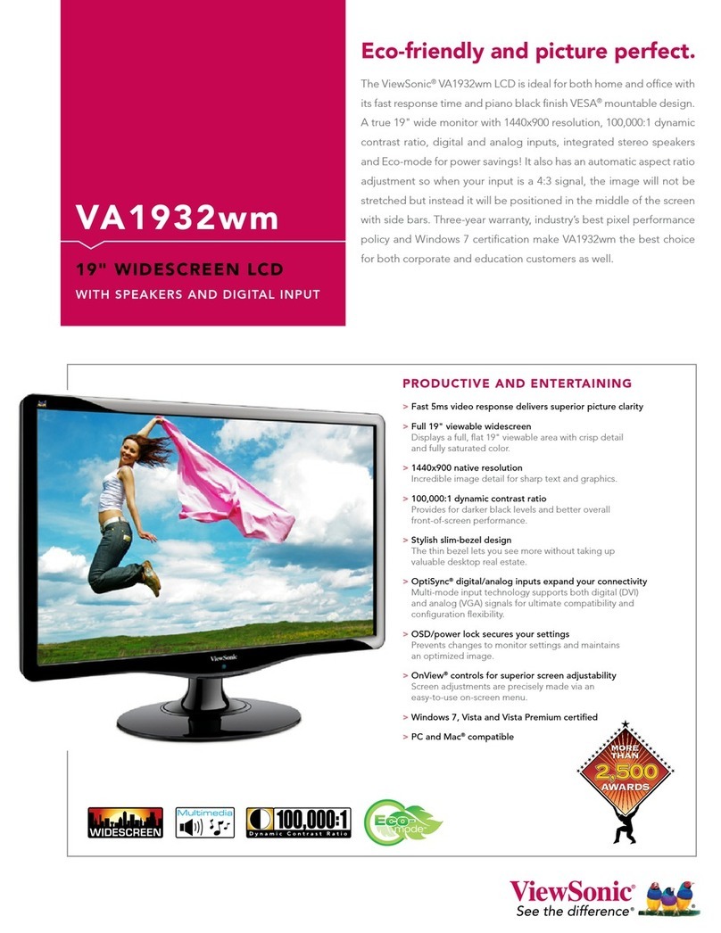 ViewSonic VA1932wm User manual