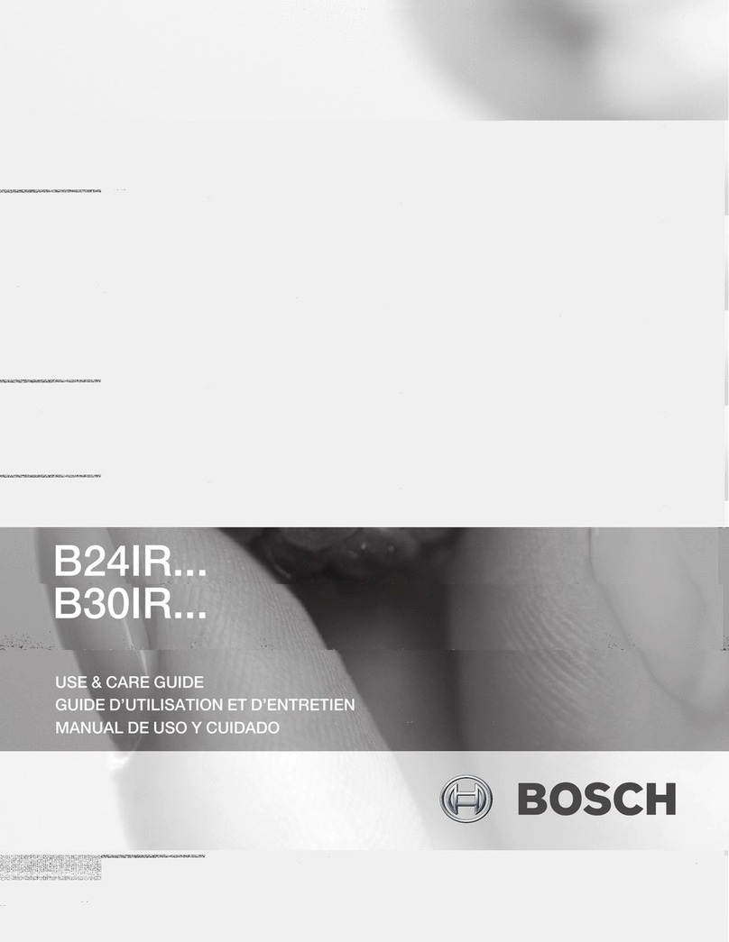 Bosch B24IR70NSP Use and care guide