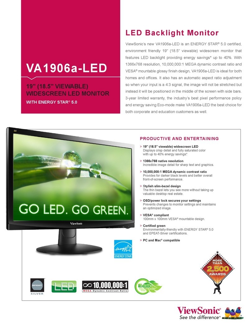 ViewSonic VA1906a-LED User manual