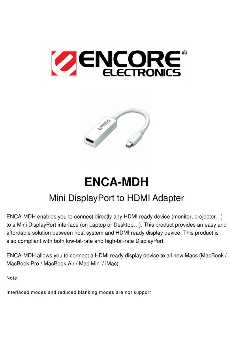 Encore ENCA-MDHP User manual