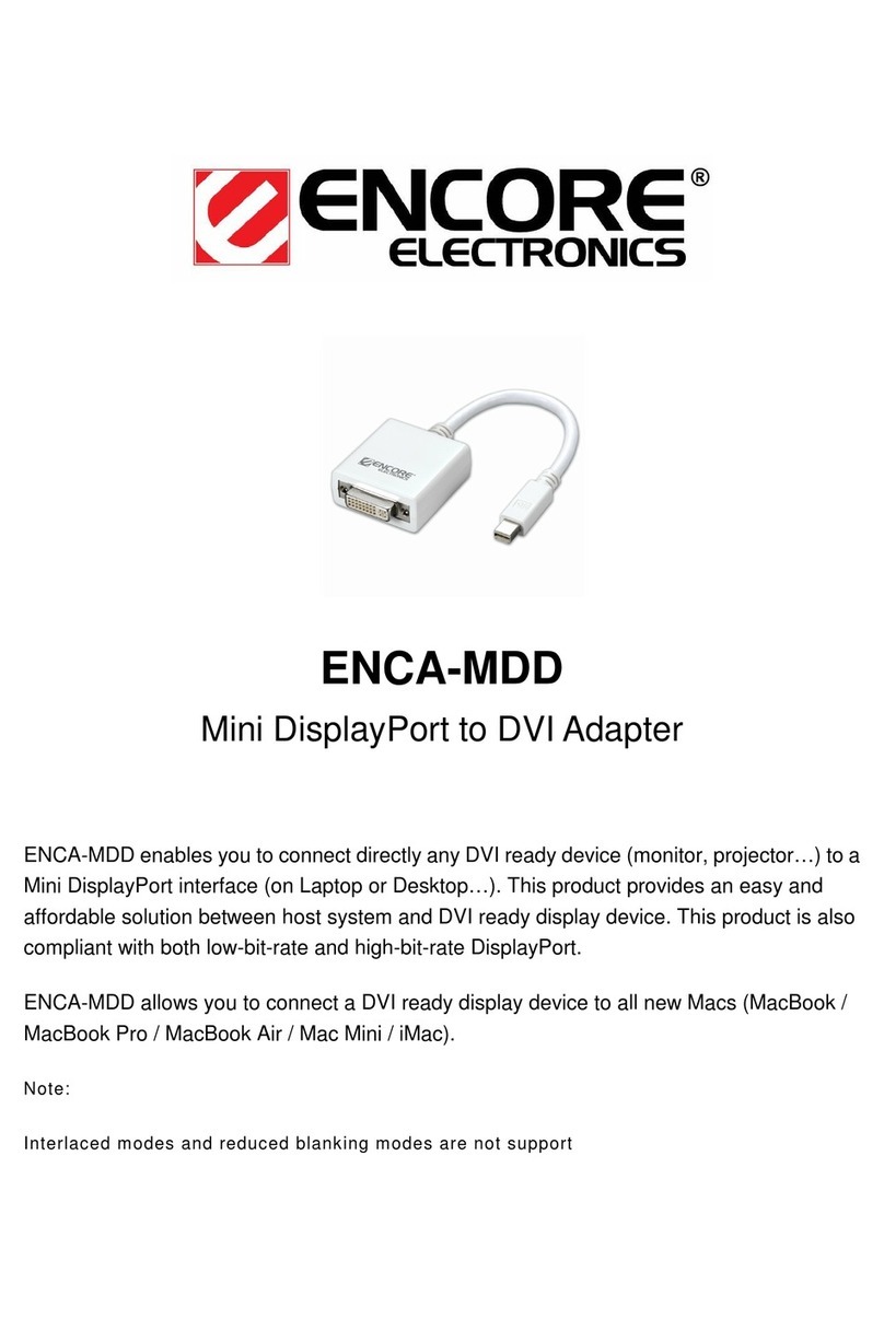 Encore ENCA-MDDP User manual