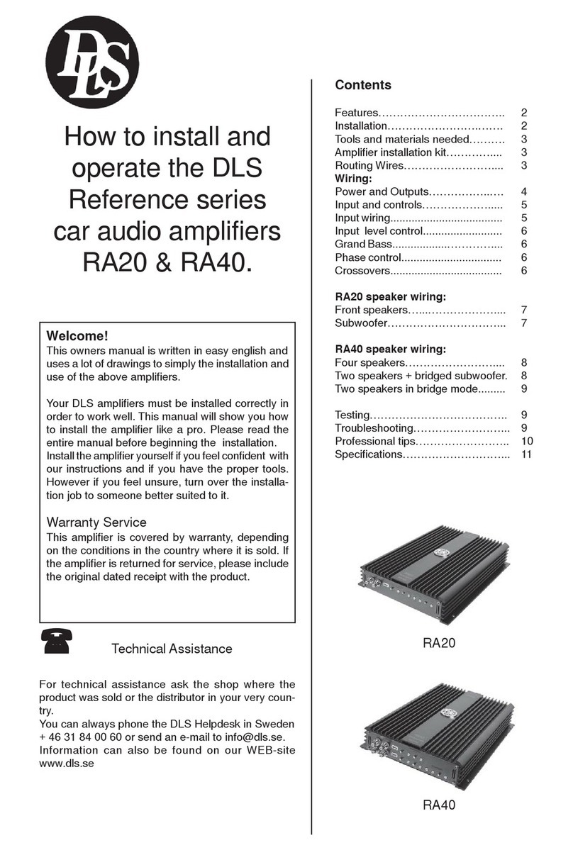 DLS RA20 Instruction sheet DLS RA20 Instruction sheet