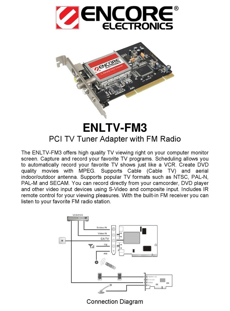 Encore ENLTV-FM3 User manual