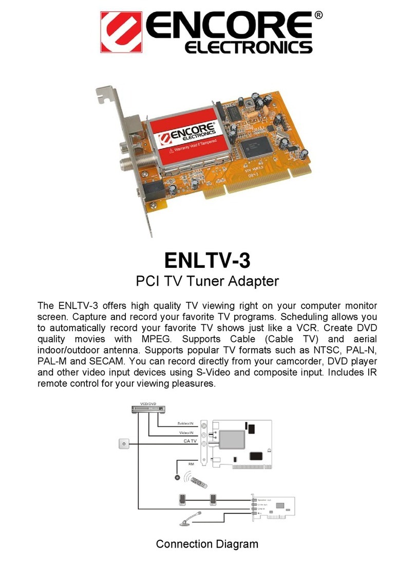 Encore ENLTV-3 User manual