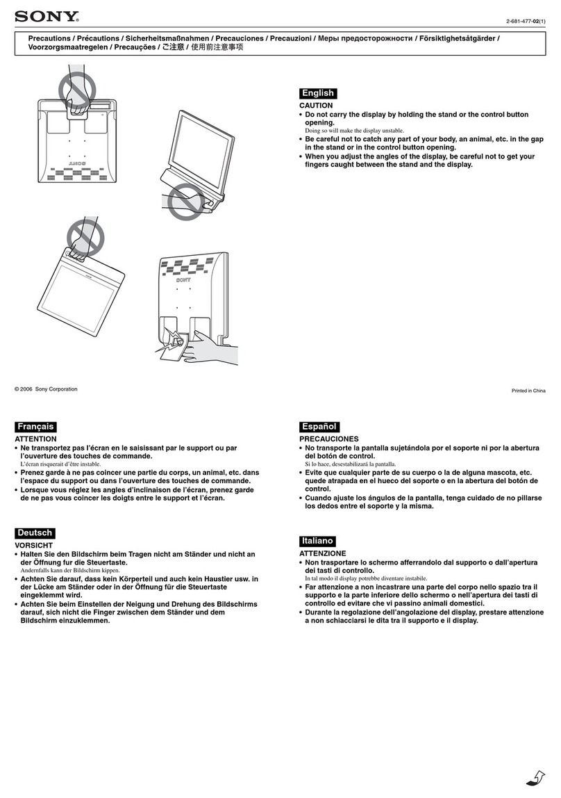 Sony SDM-E76D User manual