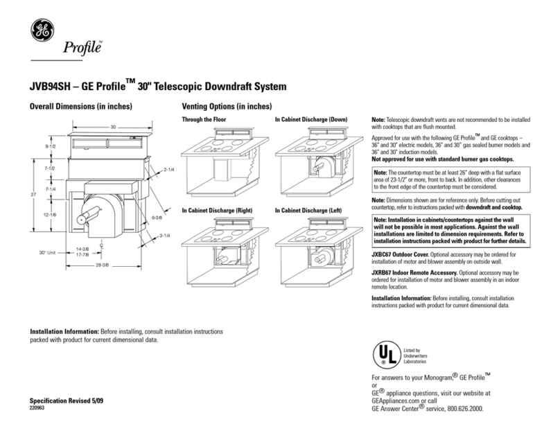 GE JVB94SHSS User guide