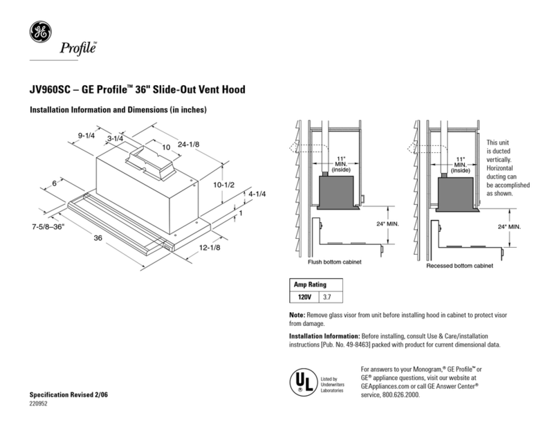 GE JV960SCBR User manual