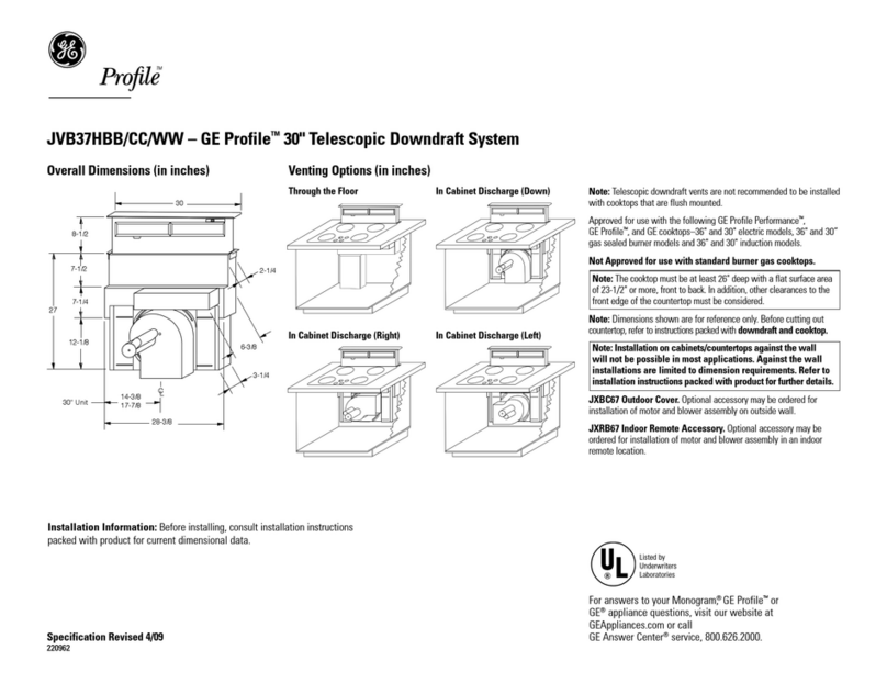 GE Profile JVB37HBB User manual GE Profile JVB37HBB User manual