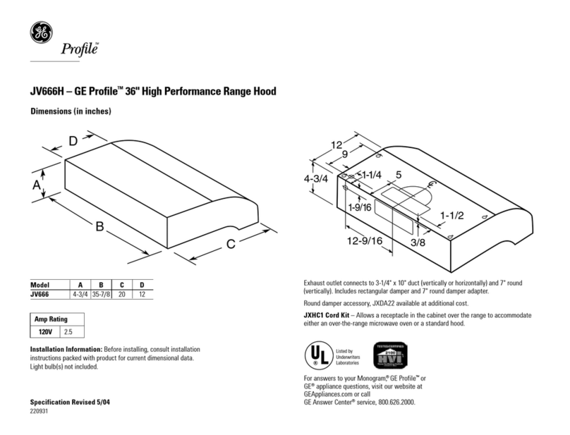 GE JV666HSS User manual