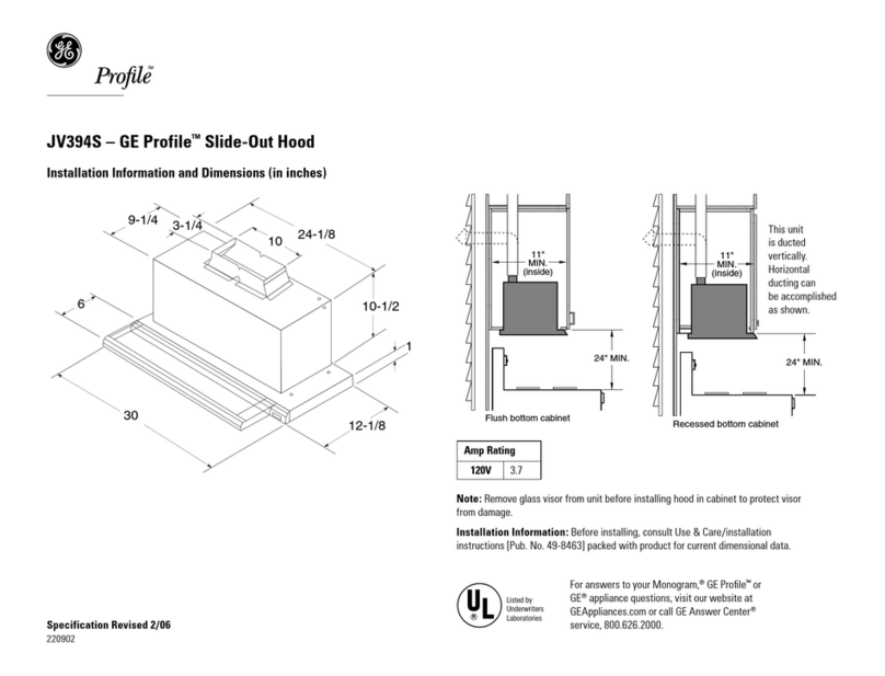 GE JV394SBB Service manual GE JV394SBB Service manual