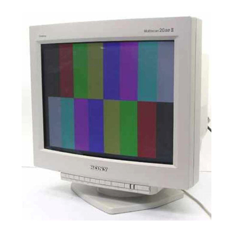 Sony GDM-20SE2T - 20" CRT Display User manual