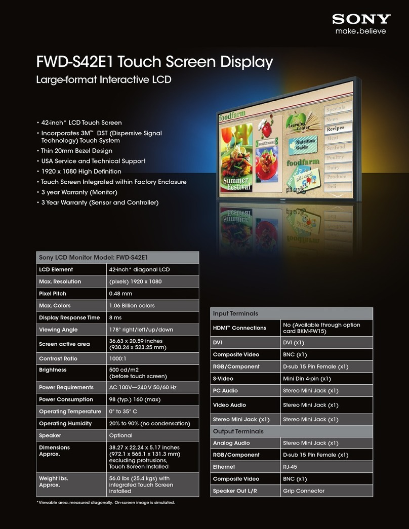 Sony FWD-S42E1 User manual