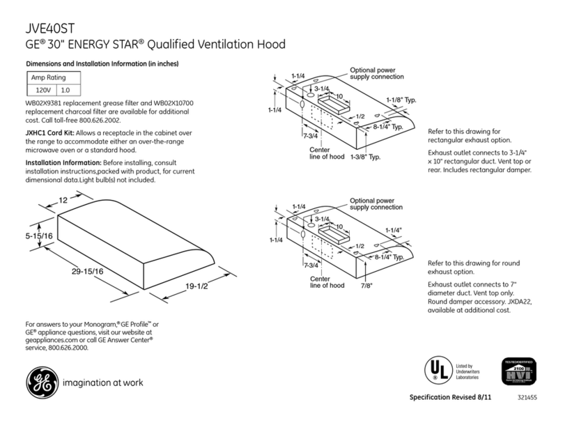 GE JVE40STSS Manual