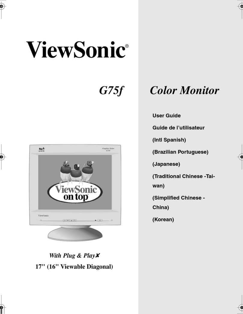 ViewSonic G75FB User manual