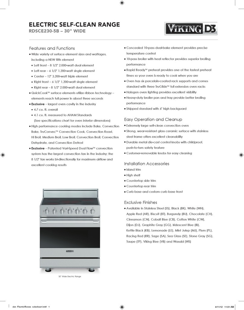Viking RDSCE230 Specifications