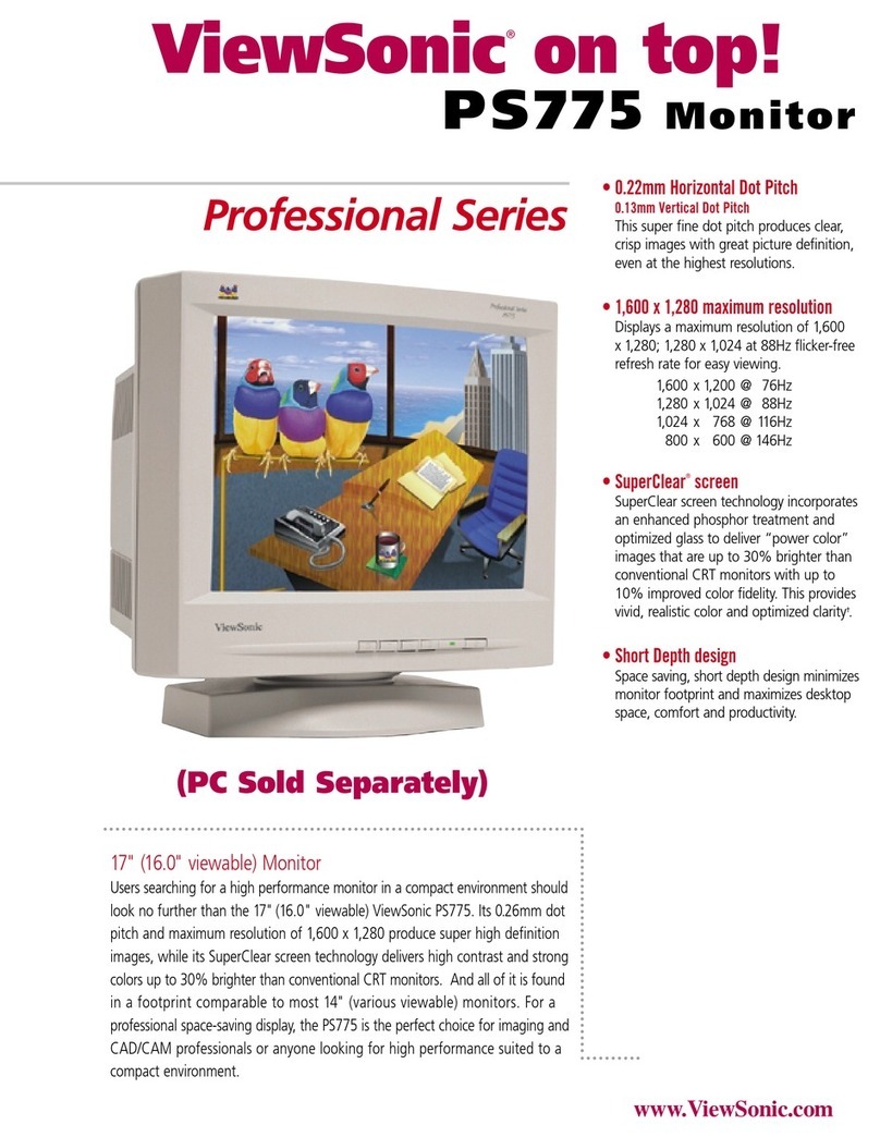 ViewSonic PF775B User manual