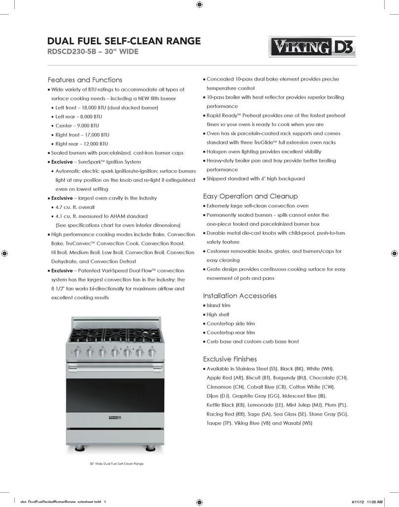 Viking RDSCD230 User manual