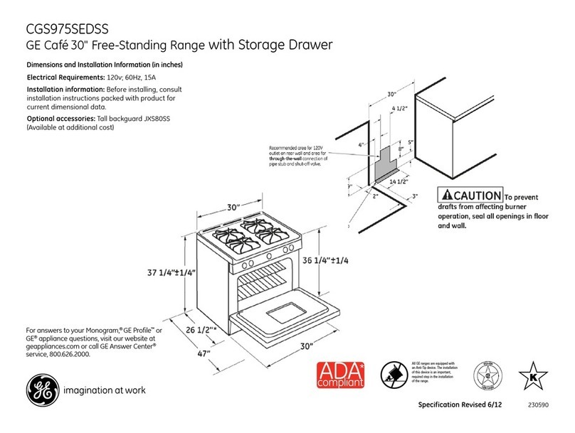 GE CGS975SEDSS Manual