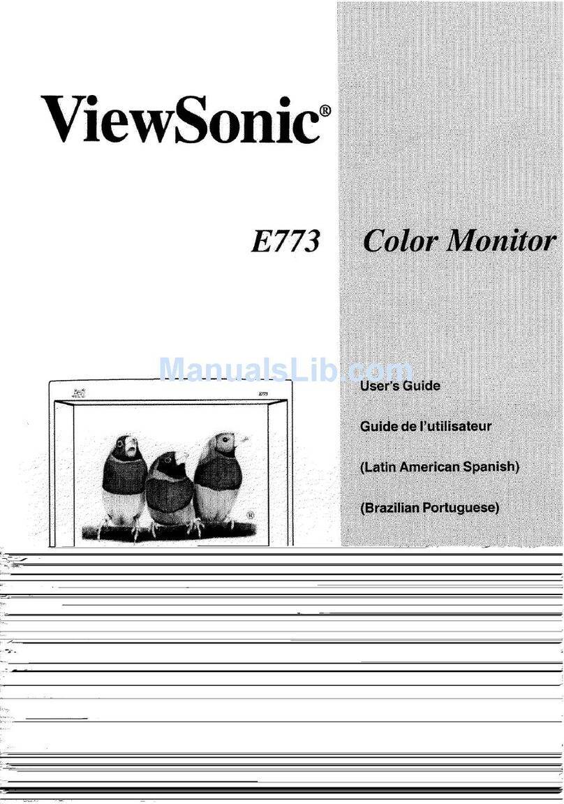 ViewSonic E773 User manual