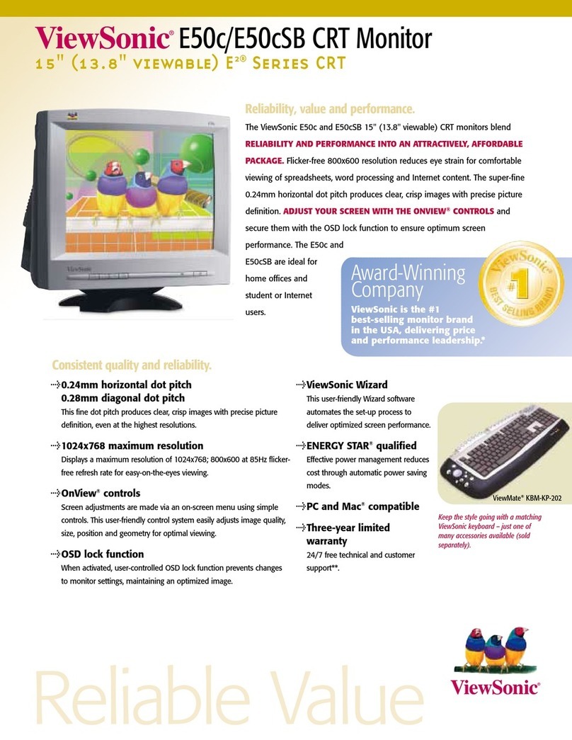 ViewSonic E50C User manual