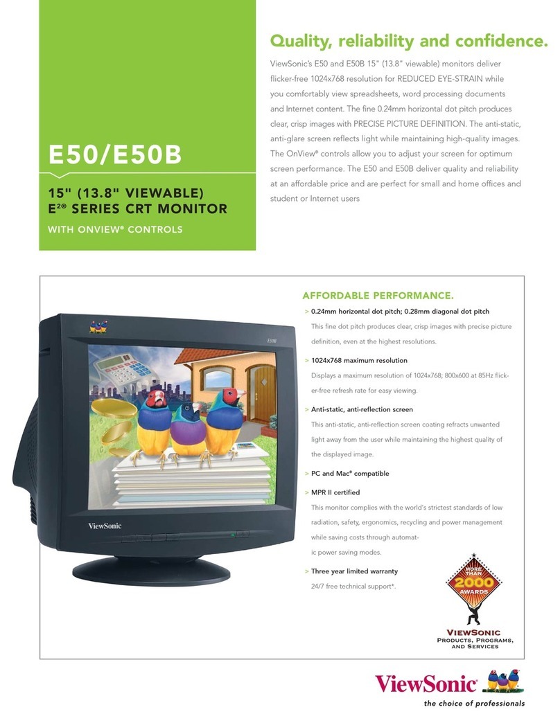 ViewSonic E50-8 User manual