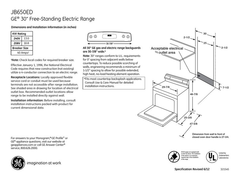 GE JB650EDES Manual