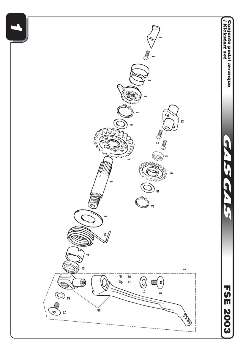 GAS GAS FSE 2003 - PART LISTE parts list