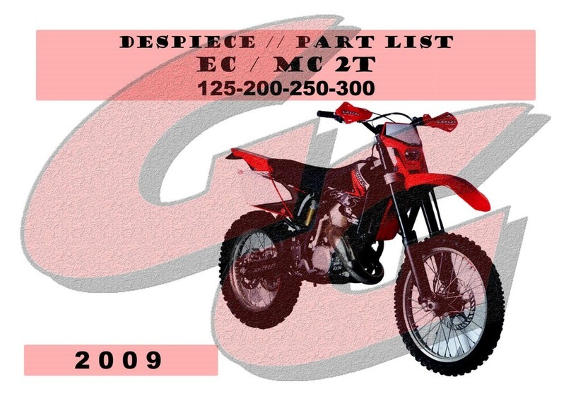 GAS GAS EC - PART LIST 2009 User manual