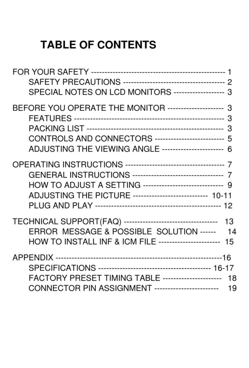 AOC LM727 User manual