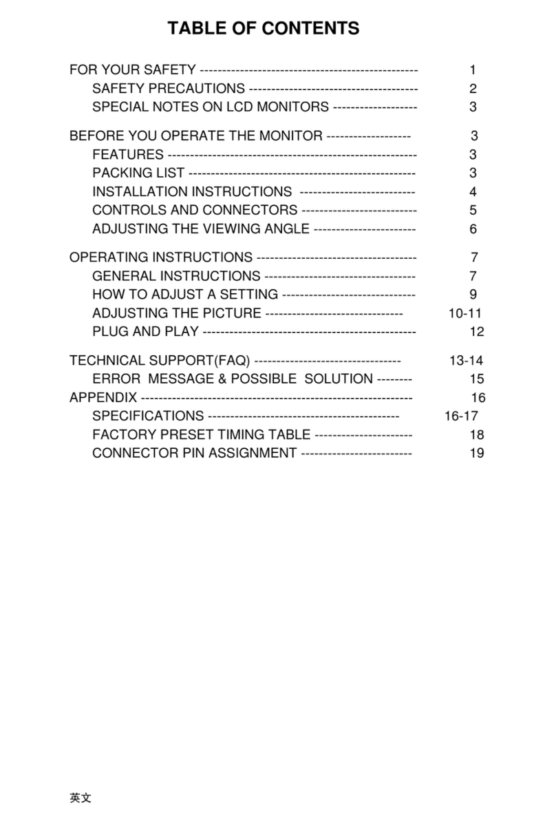 AOC LM726 User manual