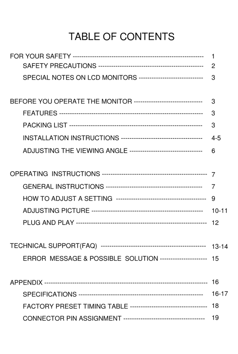 AOC LM923 manual