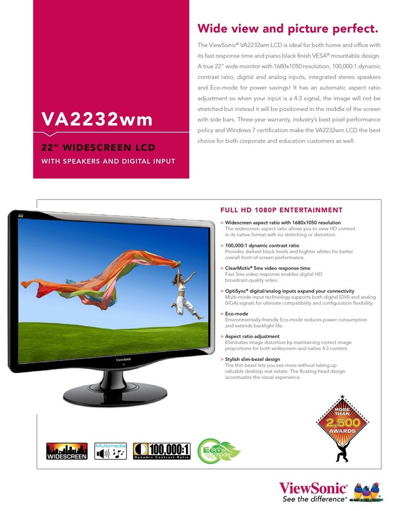 ViewSonic VA2232wm User manual