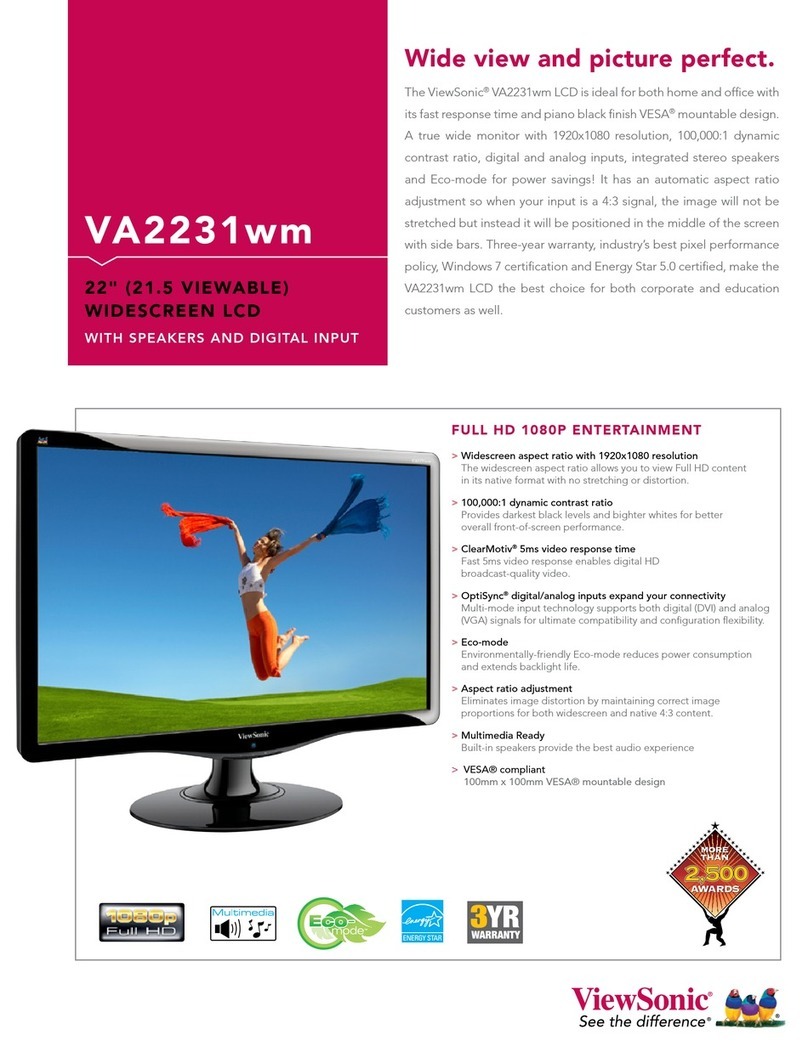 ViewSonic VA2231wm User manual